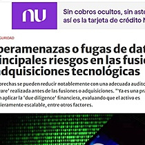 Ciberamenazas o fugas de datos, principales riesgos en las fusiones y adquisiciones tecnolgicas